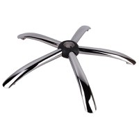 Baza metalica pentru scaun directorial, 58 cm, argintie - 1