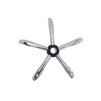 Baza metalica pentru scaun directorial, 58 cm, argintie - 2