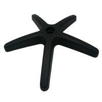 Baza pentru scaun directorial, plastic, 48 cm, neagra - 2