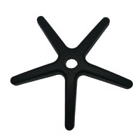 Baza pentru scaun directorial, plastic, 48 cm, neagra - 1