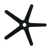 Baza pentru scaun directorial, plastic, 48 cm, neagra - 3