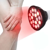 Bec terapeutic cu lumina infrarosie GlowforHome, vindecare leziuni, 18 LED-uri 660 nm, 850nm infrarosu, dulie E27, negru - 3