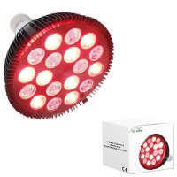 Bec terapeutic cu lumina infrarosie GlowforHome, vindecare leziuni, 18 LED-uri 660 nm, 850nm infrarosu, dulie E27, negru - 10