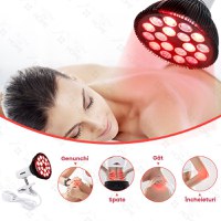 Bec terapeutic cu lumina infrarosie GlowforHome, vindecare leziuni, 18 LED-uri 660 nm, 850nm infrarosu, dulie E27, negru - 14