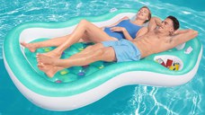 Bestway Saltea piscina Double Designer Lounge, 224x174 cm