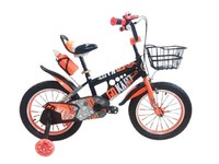 Bicicleta copii 20" by Go Kart, bidon apa, sonerie, cosulet, varsta 5-9 ani, negru cu portocaliu - 2