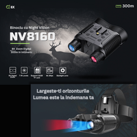 Binoclu digital night vision 300m, Full HD, zoom digital 8x - NV8160 - 2