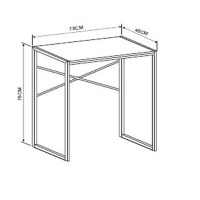 Birou copii fete, roz, 78x46x76 cm - 1