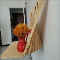 Birou de perete, pliabil, design modern, ideal pentru economie spatiu, culoare FAG, se poate vopsi - 3