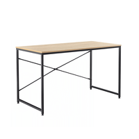 Birou, stejar / negru, 150x60 cm, MELLORA - 1