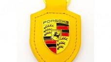 Breloc cheie Lux Porsche Galben