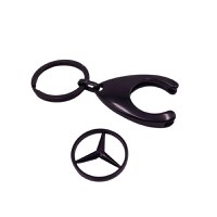 Breloc de chei IdeallStore, Black Mercedes, 7.5 cm, metal, negru - 1