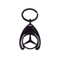 Breloc de chei IdeallStore, Black Mercedes, 7.5 cm, metal, negru - 3