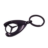 Breloc de chei IdeallStore, Black Mercedes, 7.5 cm, metal, negru - 2