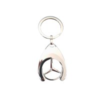 Breloc de chei IdeallStore, Silver Mercedes, 7.5 cm, metal, argintiu - 1