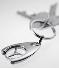 Breloc de chei IdeallStore, Silver Mercedes, 7.5 cm, metal, argintiu - 4