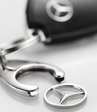 Breloc de chei IdeallStore, Silver Mercedes, 7.5 cm, metal, argintiu - 3