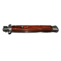 Briceag automat IdeallStore, Italian Blade, model stiletto, otel inoxidabil, 33 cm, husa inclusa, maro - 3