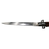 Briceag automat IdeallStore, Italian Blade, model stiletto, otel inoxidabil, 33 cm, husa inclusa, maro - 5