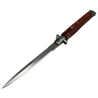 Briceag automat IdeallStore, Italian Blade, model stiletto, otel inoxidabil, 33 cm, husa inclusa, maro - 2