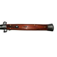 Briceag automat IdeallStore, Italian Blade, model stiletto, otel inoxidabil, 33 cm, husa inclusa, maro - 4