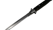 Briceag automat, Italian Blade, Stiletto, otel inoxidabil, 33 cm, husa inclusa