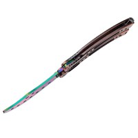 Briceag de antrenament IdeallStore, Rainbow Madness, 24 cm, teaca inclusa - 3