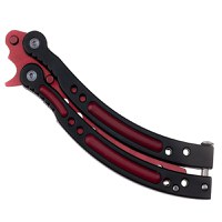 Briceag de antrenament IdeallStore, Red Inferno, 24 cm, teaca inclusa - 6