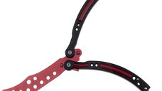 Briceag de antrenament IdeallStore, Red Inferno, 24 cm, teaca inclusa