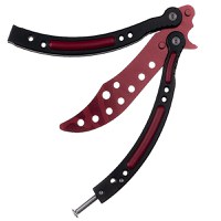 Briceag de antrenament IdeallStore, Red Inferno, 24 cm, teaca inclusa - 2