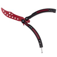 Briceag de antrenament IdeallStore, Red Inferno, 24 cm, teaca inclusa - 4