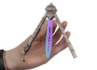 Briceag de antrenament IdeallStore, Spider Queen, 23 cm, multicolor, cutie lemn - 12