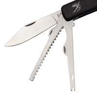 Briceag de buzunar IdeallStore®, Fisherman Tool, otel inoxidabil, 17.5 cm, negru - 4
