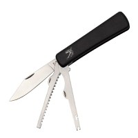 Briceag de buzunar IdeallStore®, Fisherman Tool, otel inoxidabil, 17.5 cm, negru - 1