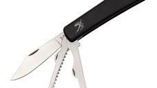 Briceag de buzunar IdeallStore®, Fisherman Tool, otel inoxidabil, 17.5 cm, negru