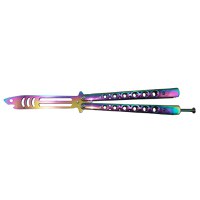 Briceag fluture, antrenament, Shark Dinasty, otel inoxidabil, multicolor, 24 cm - 1