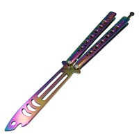 Briceag fluture, antrenament, Shark Dinasty, otel inoxidabil, multicolor, 24 cm - 2
