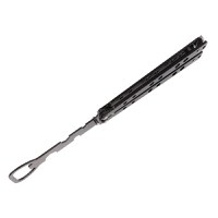Briceag fluture de antrenament IdeallStore, model deschizator capace, At Your Service, negru, 20.5 cm - 2