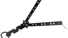 Briceag fluture de antrenament IdeallStore, model deschizator capace, At Your Service, negru, 20.5 cm