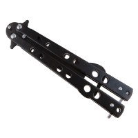 Briceag fluture de antrenament IdeallStore, model deschizator capace, At Your Service, negru, 20.5 cm - 6