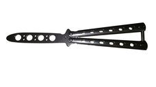Briceag fluture de antrenament, otel inoxidabil, Basic Blade, 22 cm, argintiu