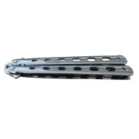Briceag fluture de antrenament, otel inoxidabil, Basic Blade, 22 cm, argintiu - 4