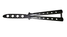 Briceag fluture de antrenament, otel inoxidabil, Basic Blade, 22 cm, argintiu