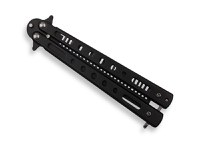 Briceag fluture IdeallStore tip pieptan, Black Comb, 22 cm, negru - 7