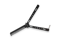Briceag fluture IdeallStore tip pieptan, Black Comb, 22 cm, negru - 5