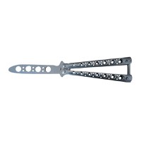 Briceag fluture, otel inoxidabil, Bullet Spots, 22 cm, argintiu - 3