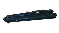 Briceag fluture, Sea Blade, otel inoxidabil, albastru, 22 cm
