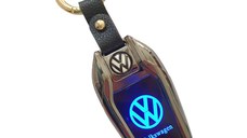 Bricheta LED cu incandescenta-Breloc VOLKSWAGEN , culoare: negru