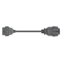 Cablu adaptor Catterpillar CAT-14 pin Deutsch femela → OBD-II 16 pin femela pentru utilaje grele, excavatoare - 1
