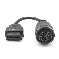 Cablu adaptor Catterpillar CAT-14 pin Deutsch femela → OBD-II 16 pin femela pentru utilaje grele, excavatoare - 5